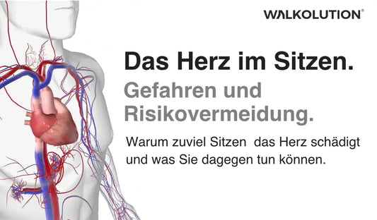 Gefahren eines sitzenden Lebensstils für die Herzgesundheit. Walkolution Germany